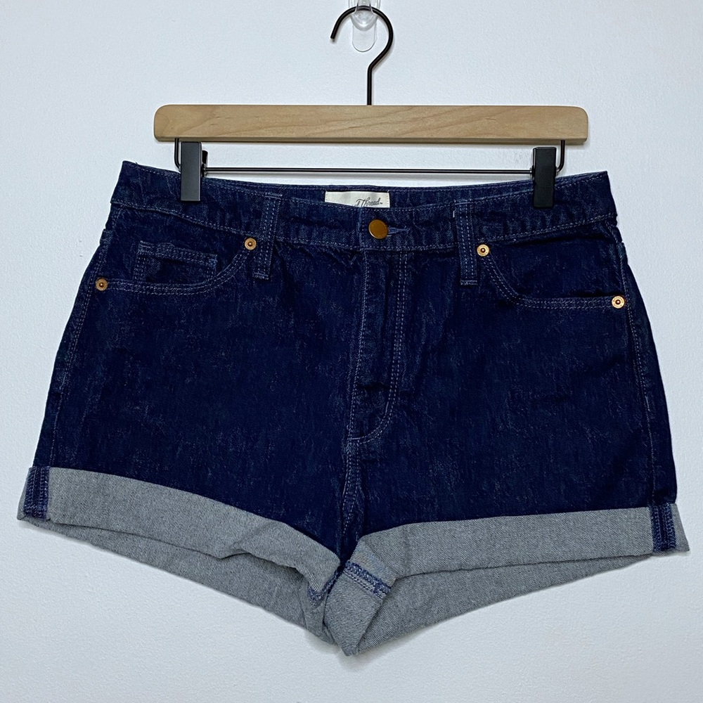 Universal Thread Dark Cuffed Vintage Midi Denim Jean Shorts - Size 10